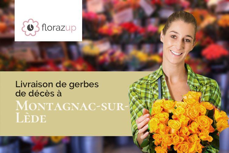 créations florales pour un deuil à Montagnac-sur-Lède (Lot-et-Garonne/47150)