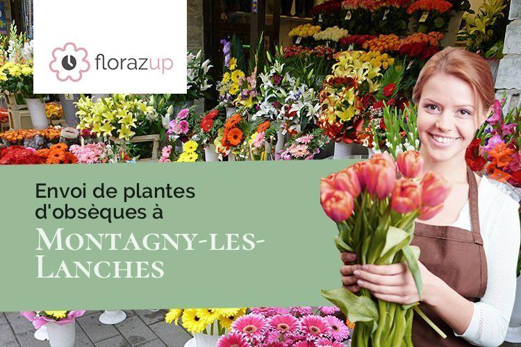 couronnes de fleurs pour des obsèques à Montagny-les-Lanches (Haute-Savoie/74600)