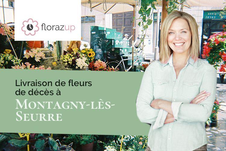 coeurs de fleurs pour un décès à Montagny-lès-Seurre (Côte-d'Or/21250)