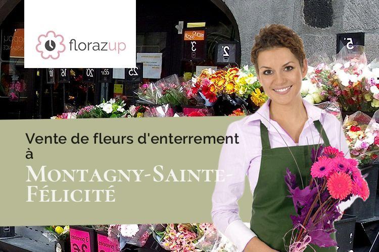 compositions florales pour des obsèques à Montagny-Sainte-Félicité (Oise/60950)