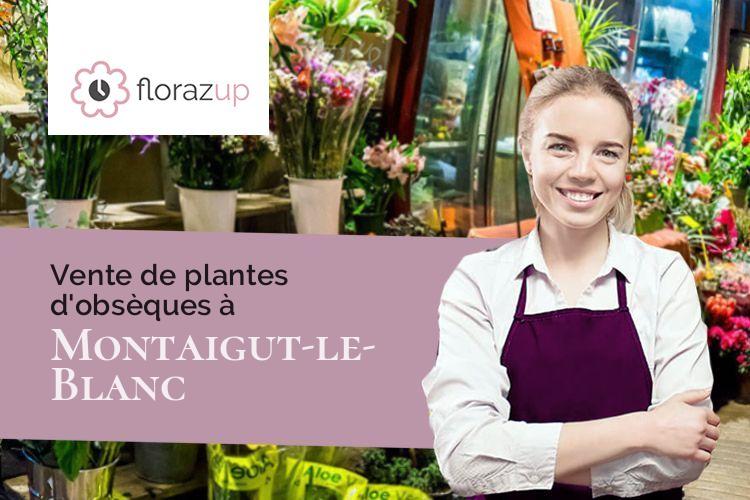 créations de fleurs pour un deuil à Montaigut-le-Blanc (Creuse/23320)