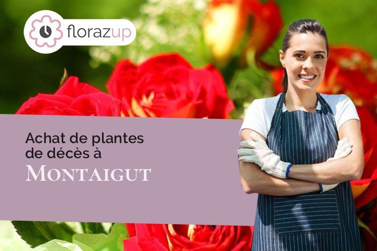 compositions florales pour un décès à Montaigut (Puy-de-Dôme/63700)