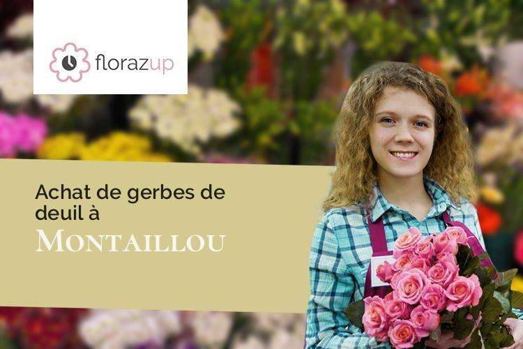 compositions de fleurs pour des funérailles à Montaillou (Ariège/09110)