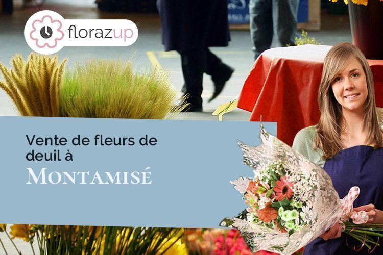 couronnes de fleurs pour des obsèques à Montamisé (Vienne/86360)