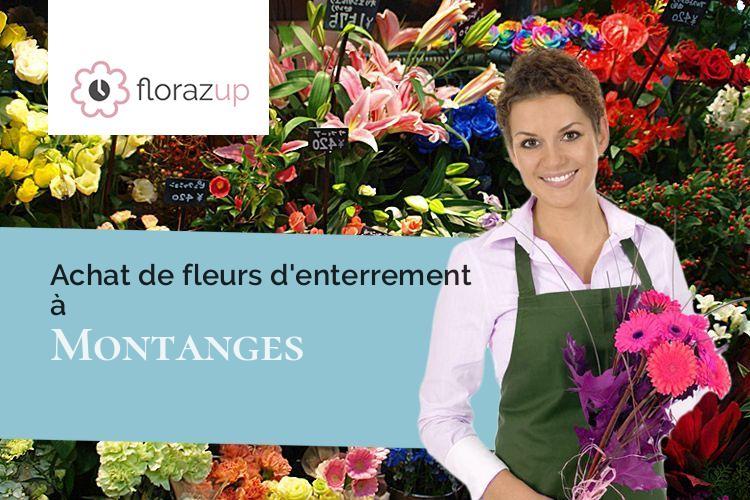 créations florales pour un deuil à Montanges (Ain/01200)