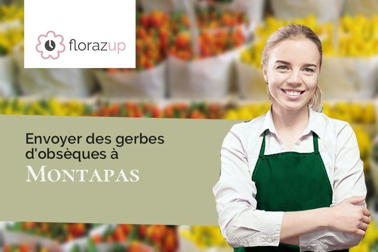 compositions de fleurs pour un décès à Montapas (Nièvre/58110)