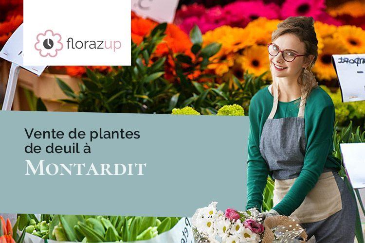 créations florales pour un deuil à Montardit (Ariège/09230)