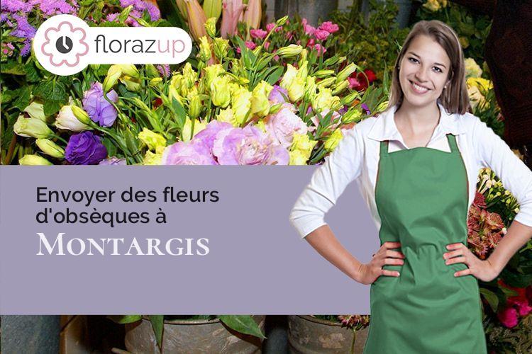 bouquets de fleurs pour un enterrement à Montargis (Loiret/45200)