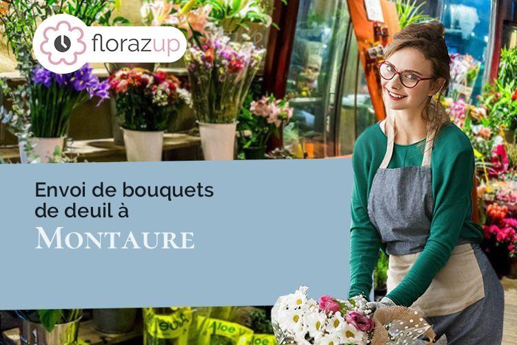 fleurs deuil pour des funérailles à Montaure (Eure/27400)