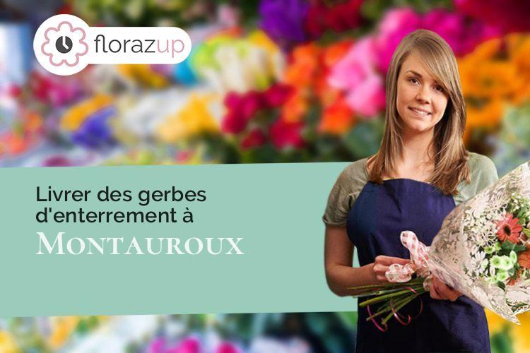 compositions florales pour un deuil à Montauroux (Var/83440)