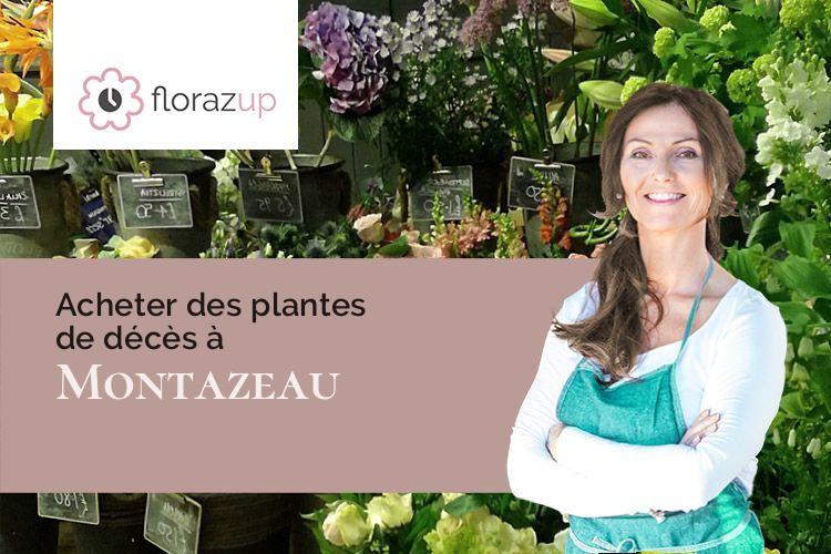 couronnes de fleurs pour des obsèques à Montazeau (Dordogne/24230)