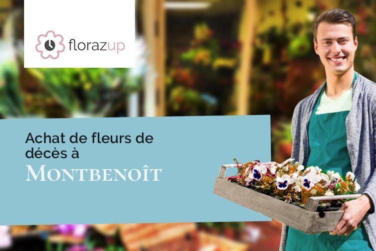 couronnes florales pour une crémation à Montbenoît (Doubs/25650)
