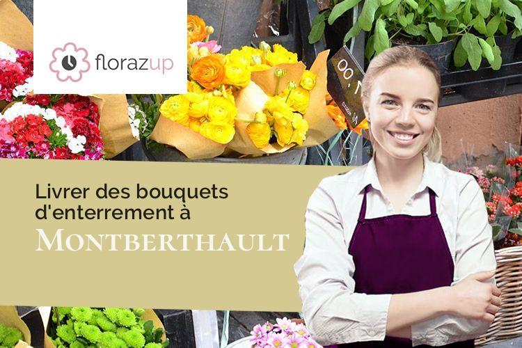 bouquets de fleurs pour des funérailles à Montberthault (Côte-d'Or/21460)