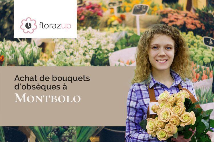 bouquets de fleurs pour des funérailles à Montbolo (Pyrénées-Orientales/66110)