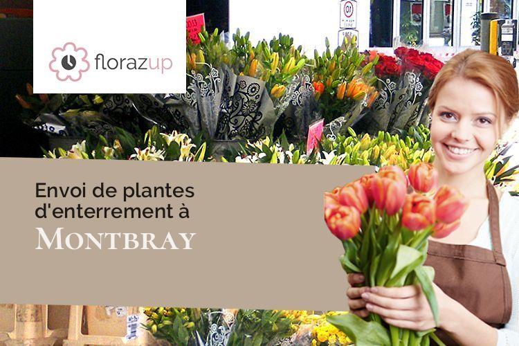 gerbes de fleurs pour des obsèques à Montbray (Manche/50410)