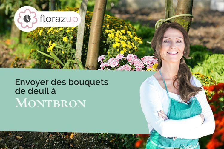 couronnes de fleurs pour un enterrement à Montbron (Charente/16220)
