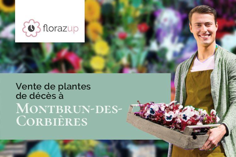 créations de fleurs pour un enterrement à Montbrun-des-Corbières (Aude/11700)