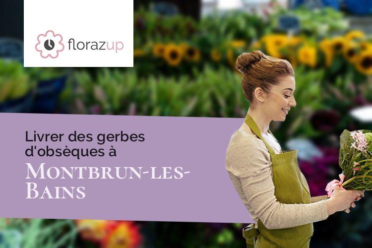 créations de fleurs pour un décès à Montbrun-les-Bains (Drôme/26570)