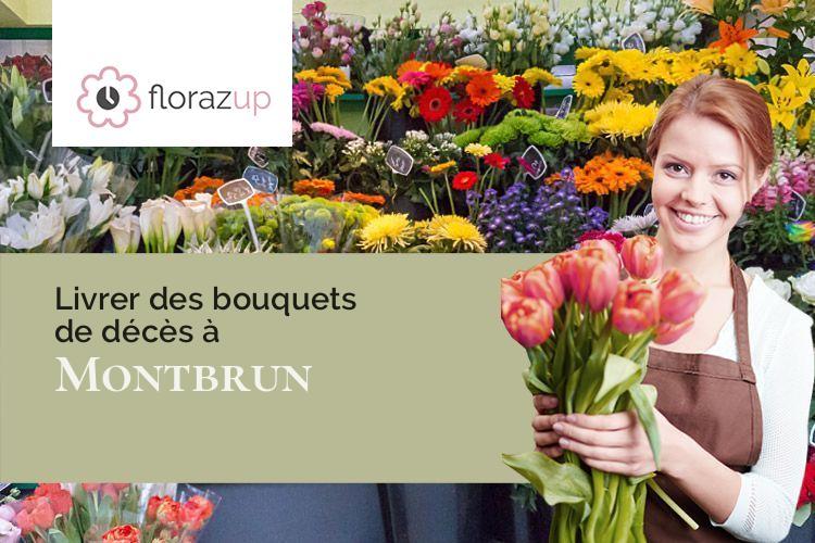coupes de fleurs pour un décès à Montbrun (Lot/46160)