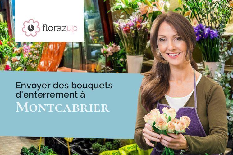 créations florales pour un enterrement à Montcabrier (Lot/46700)
