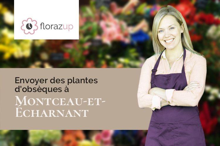 compositions de fleurs pour des obsèques à Montceau-et-Écharnant (Côte-d'Or/21360)