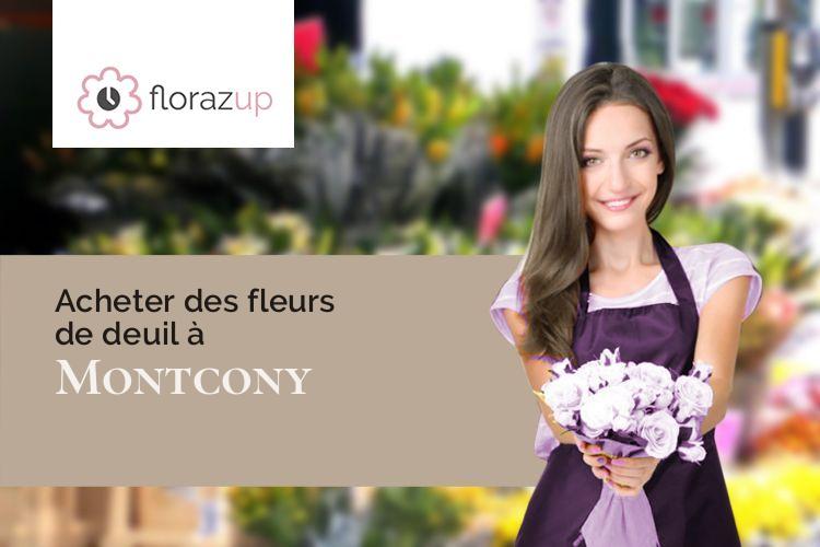 bouquets de fleurs pour un décès à Montcony (Saône-et-Loire/71500)