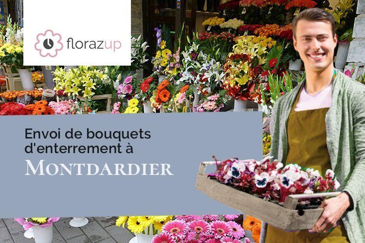compositions florales pour des obsèques à Montdardier (Gard/30120)