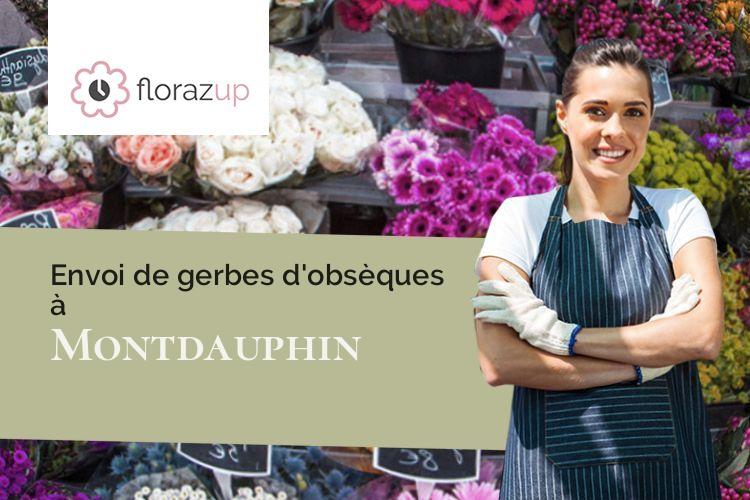 bouquets de fleurs pour des funérailles à Montdauphin (Seine-et-Marne/77320)