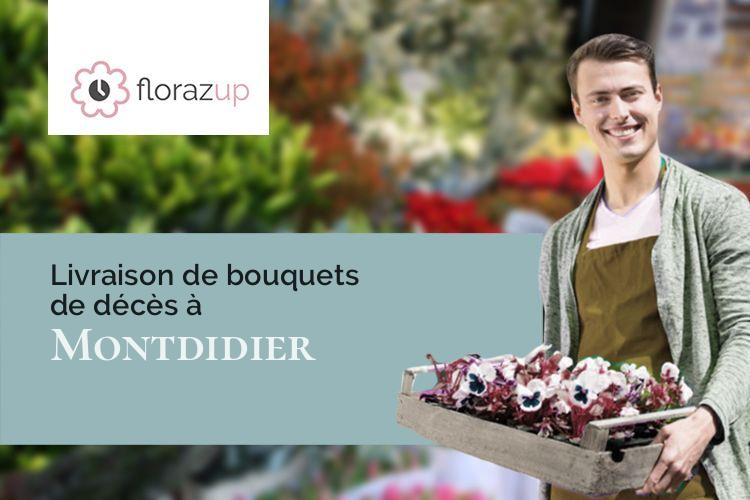 coupes de fleurs pour un enterrement à Montdidier (Moselle/57670)
