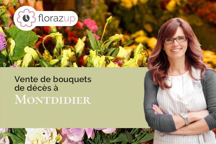 créations florales pour un décès à Montdidier (Somme/80500)