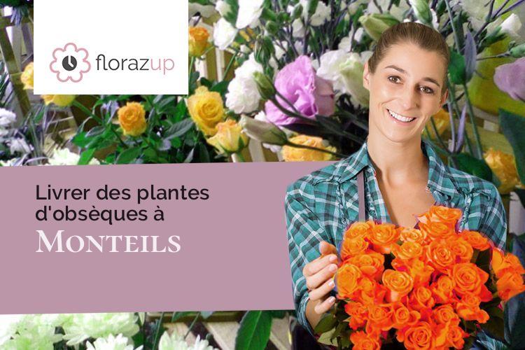 fleurs deuil pour un décès à Monteils (Aveyron/12200)