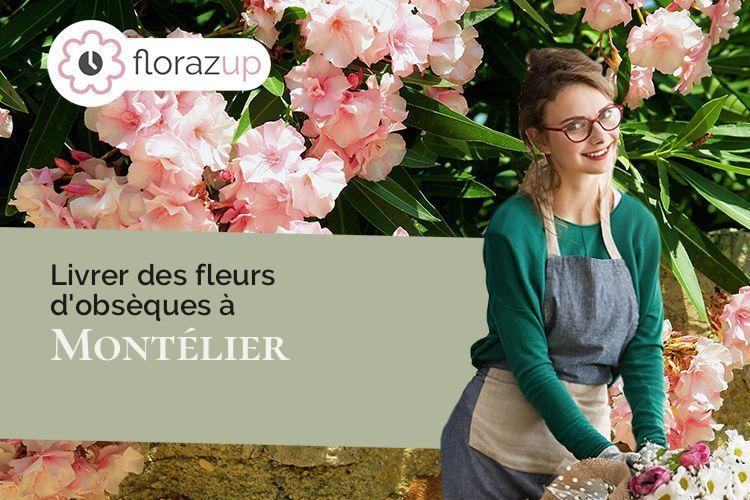 compositions de fleurs pour un enterrement à Montélier (Drôme/26120)