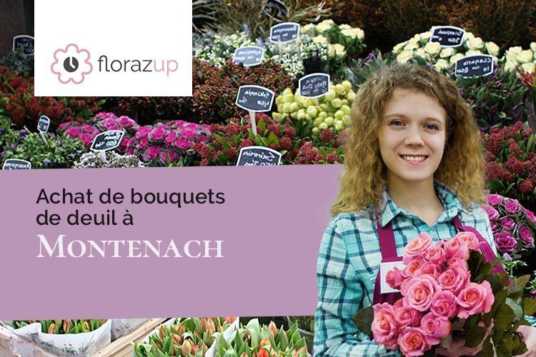 couronnes de fleurs pour un décès à Montenach (Moselle/57480)