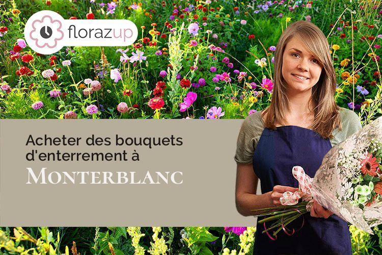 compositions florales pour une crémation à Monterblanc (Morbihan/56250)