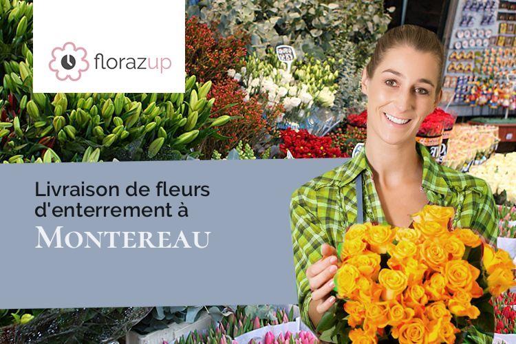 couronnes de fleurs pour un deuil à Montereau (Loiret/45260)