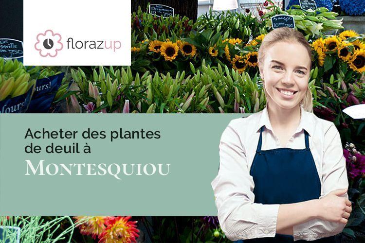 fleurs deuil pour un décès à Montesquiou (Gers/32320)