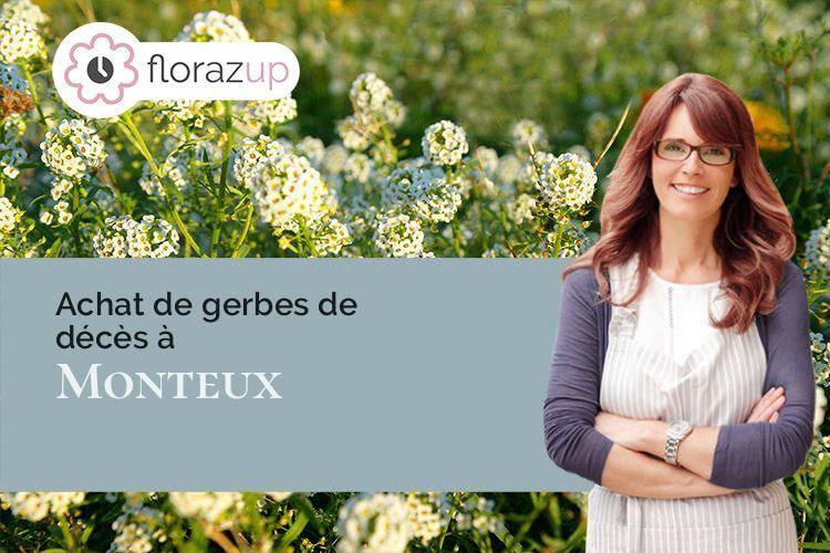 croix de fleurs pour une crémation à Monteux (Vaucluse/84170)