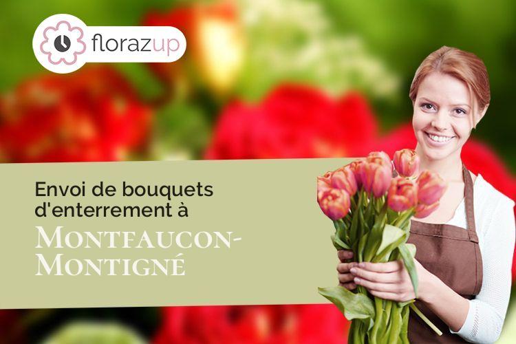 bouquets de fleurs pour un deuil à Montfaucon-Montigné (Maine-et-Loire/49230)