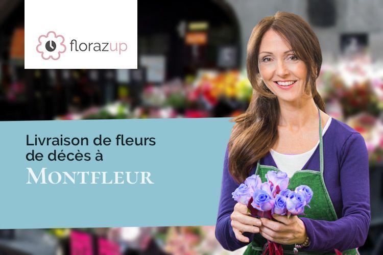 créations de fleurs pour un deuil à Montfleur (Jura/39320)