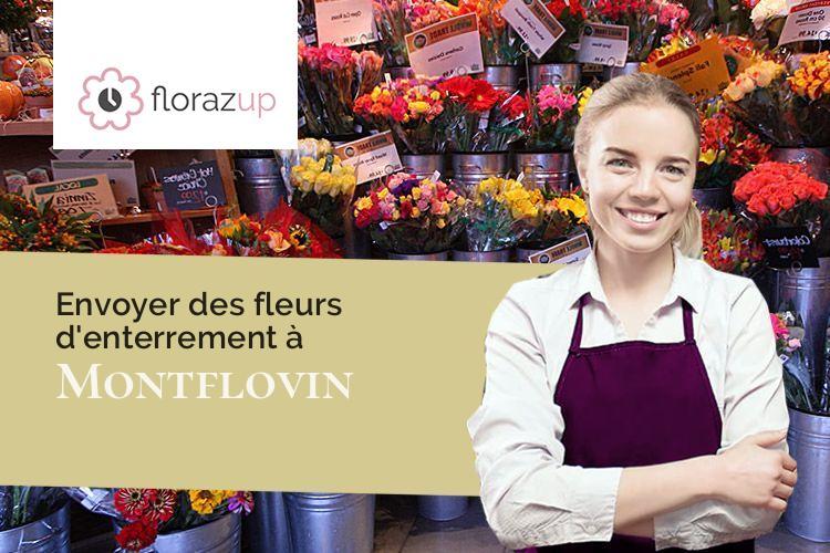 coeurs de fleurs pour un décès à Montflovin (Doubs/25650)