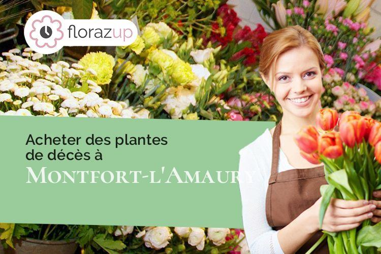 coupes de fleurs pour un deuil à Montfort-l'Amaury (Yvelines/78490)
