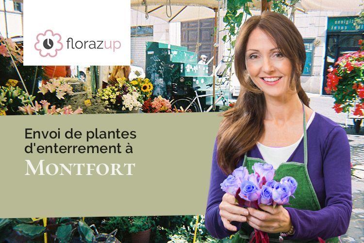 compositions de fleurs pour un enterrement à Montfort (Maine-et-Loire/49700)