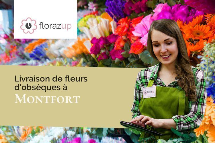 coeurs de fleurs pour un décès à Montfort (Pyrénées-Atlantiques/64190)