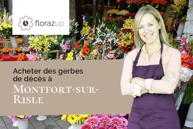 créations florales pour un deuil à Montfort-sur-Risle (Eure/27290)