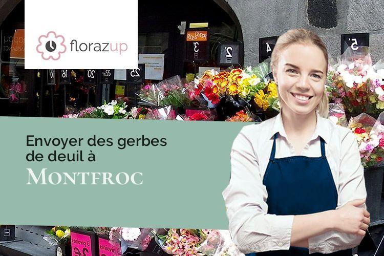 gerbes de fleurs pour un enterrement à Montfroc (Drôme/26560)
