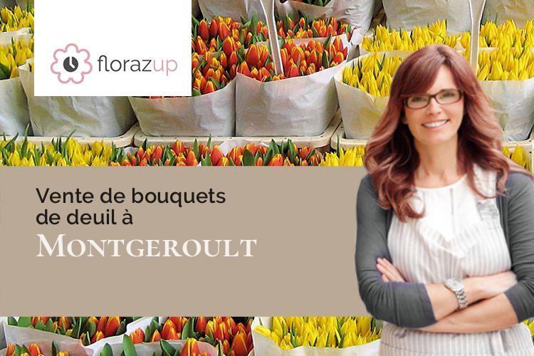 fleurs deuil pour un enterrement à Montgeroult (Val-d'Oise/95650)