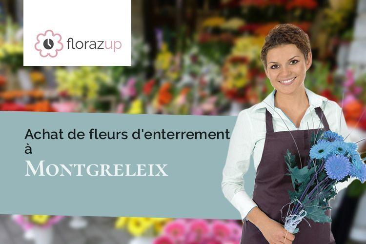 coeurs de fleurs pour un enterrement à Montgreleix (Cantal/15190)