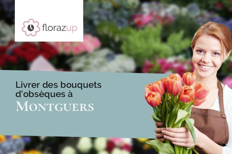gerbes de fleurs pour des obsèques à Montguers (Drôme/26170)