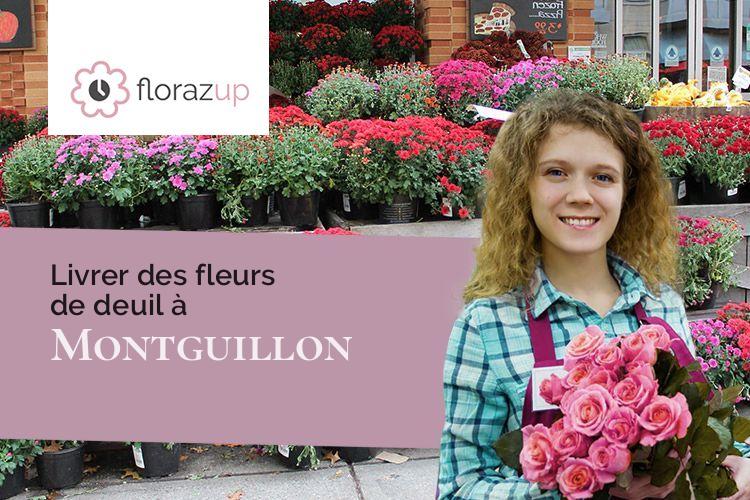 compositions florales pour un décès à Montguillon (Maine-et-Loire/49500)