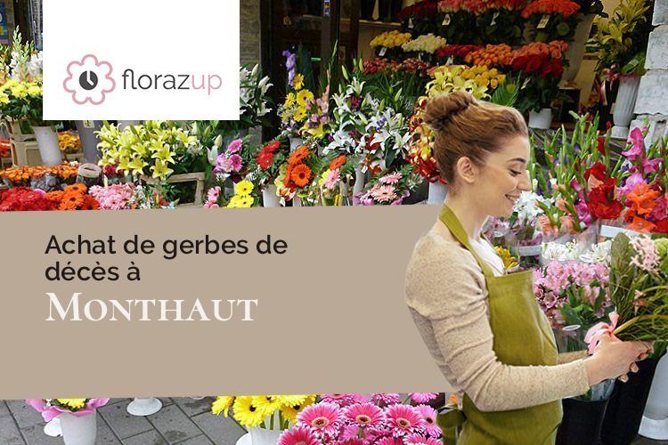 coeurs de fleurs pour un décès à Monthaut (Aude/11240)